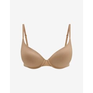 Thirdlove Zero Edge Push Up Bra 32D Taupe Nude Smoothing Comfort Underwire